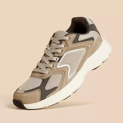 Max Panelled Lace-Up Sneakers