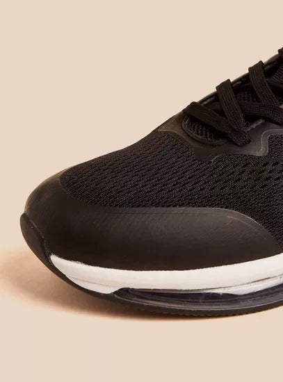 Max Textured Lace-Up Sports Shoes