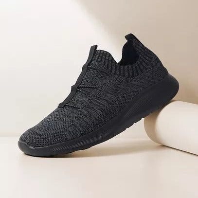 Max Textured Slip-On Sports Shoes with Drawstring 