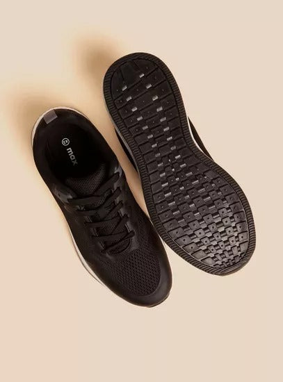Max Textured Lace-Up Sports Shoes