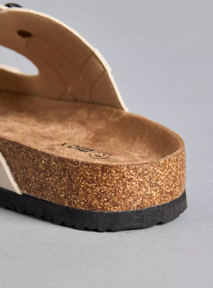 Max Buckle Detail Slip-On Sandals for Men