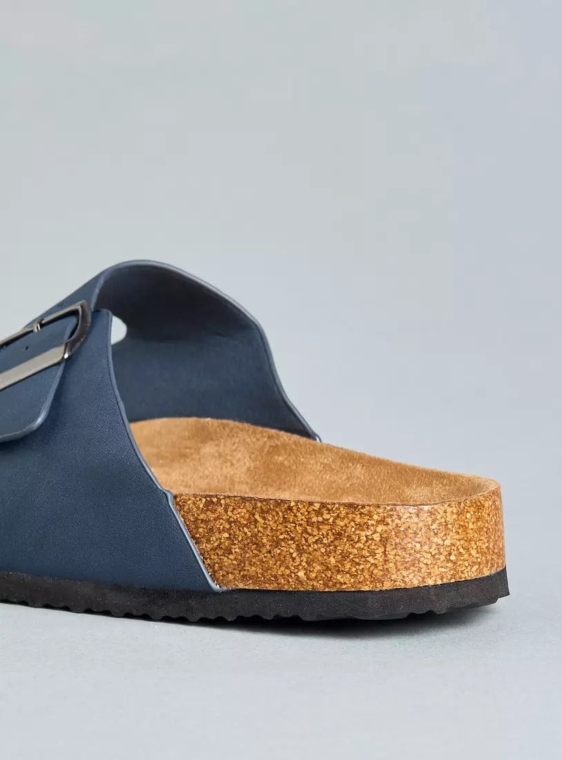 Max Buckle Accent Slip-On Sandals for Men