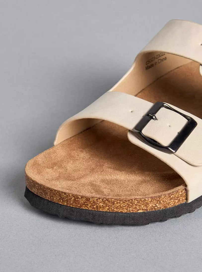 Max Buckle Detail Slip-On Sandals for Men