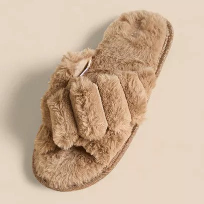 Max Plush Textured Bedroom Slides