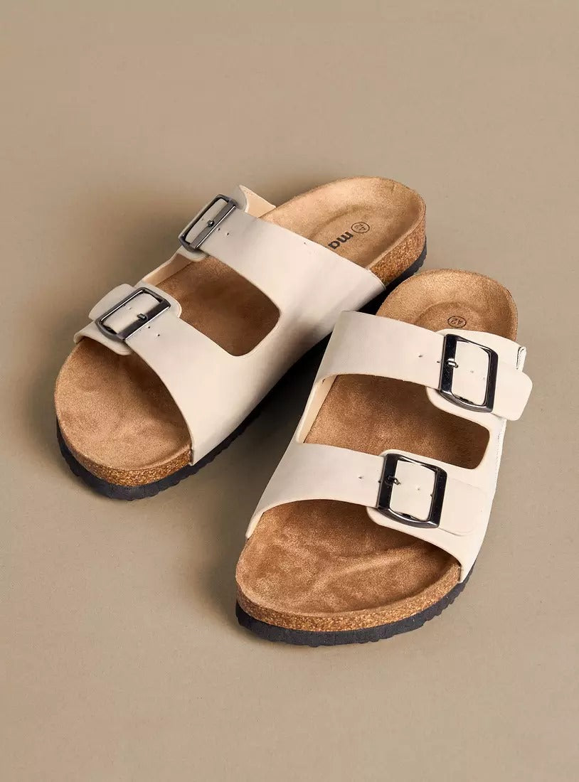 Max Buckle Detail Slip-On Sandals for Men