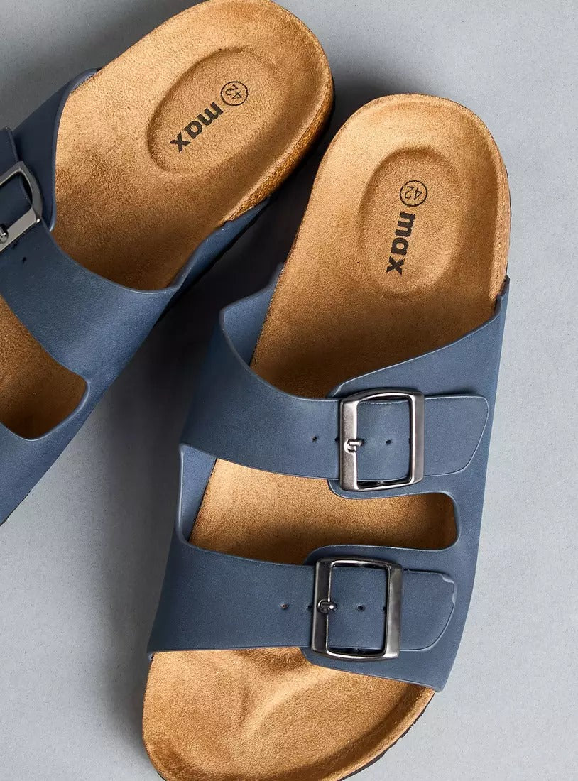 Max Buckle Accent Slip-On Sandals for Men