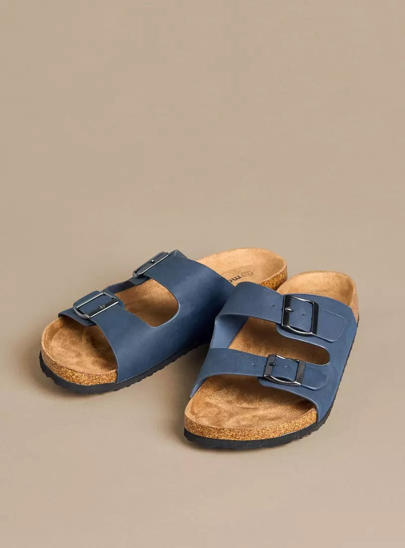 Max Buckle Accent Slip-On Sandals for Men