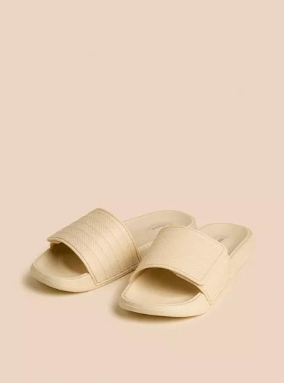 Max Textured Slides Beige for Men