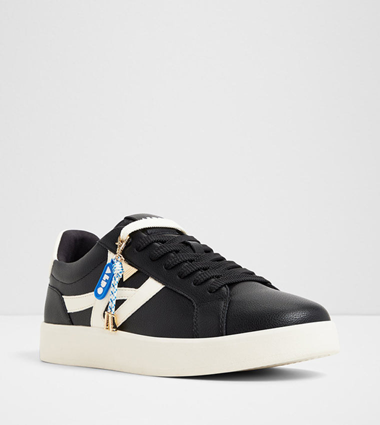 Aldo MTL72 Patterned Low-Top Sneakers - Black alt