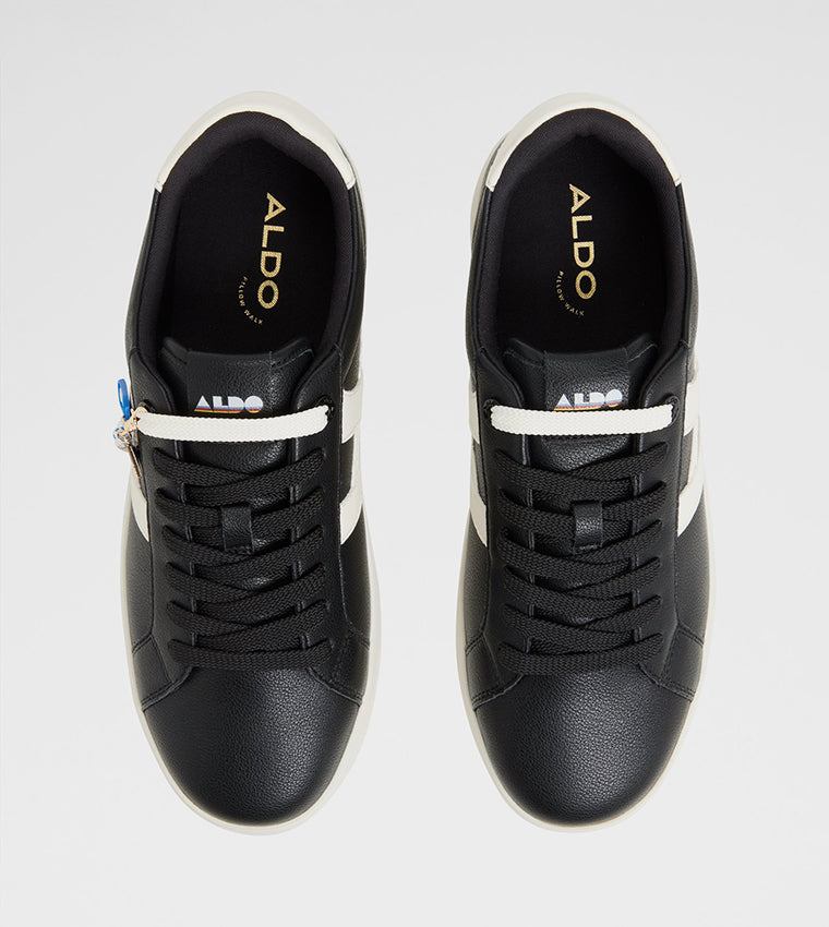 Aldo MTL72 Patterned Low-Top Sneakers - Black alt