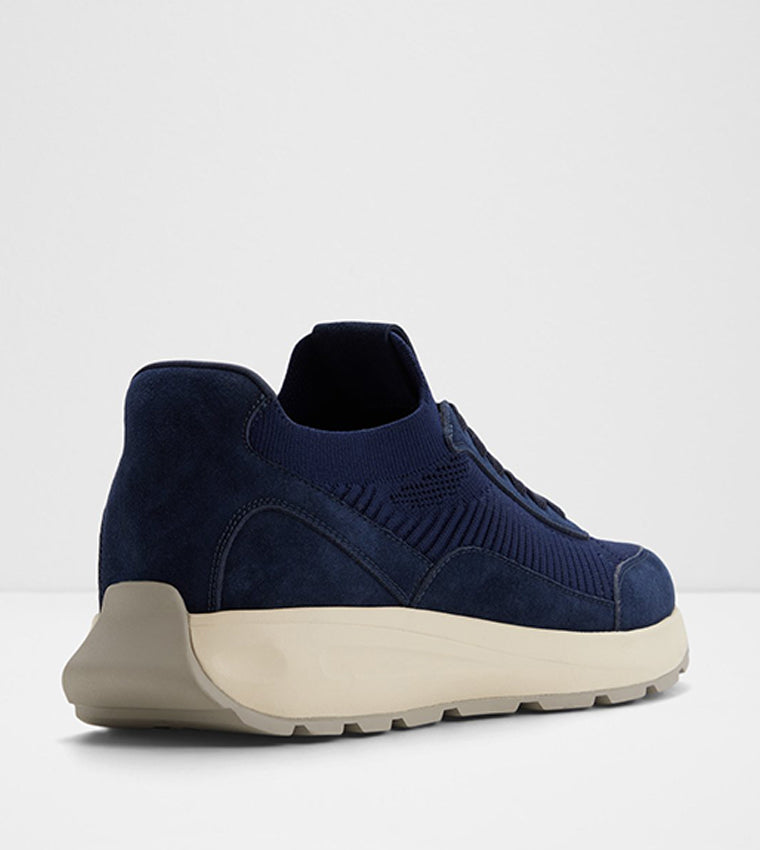 Aldo NICCO Textured Round Toe Lace Up Shoes Navy alt 1
