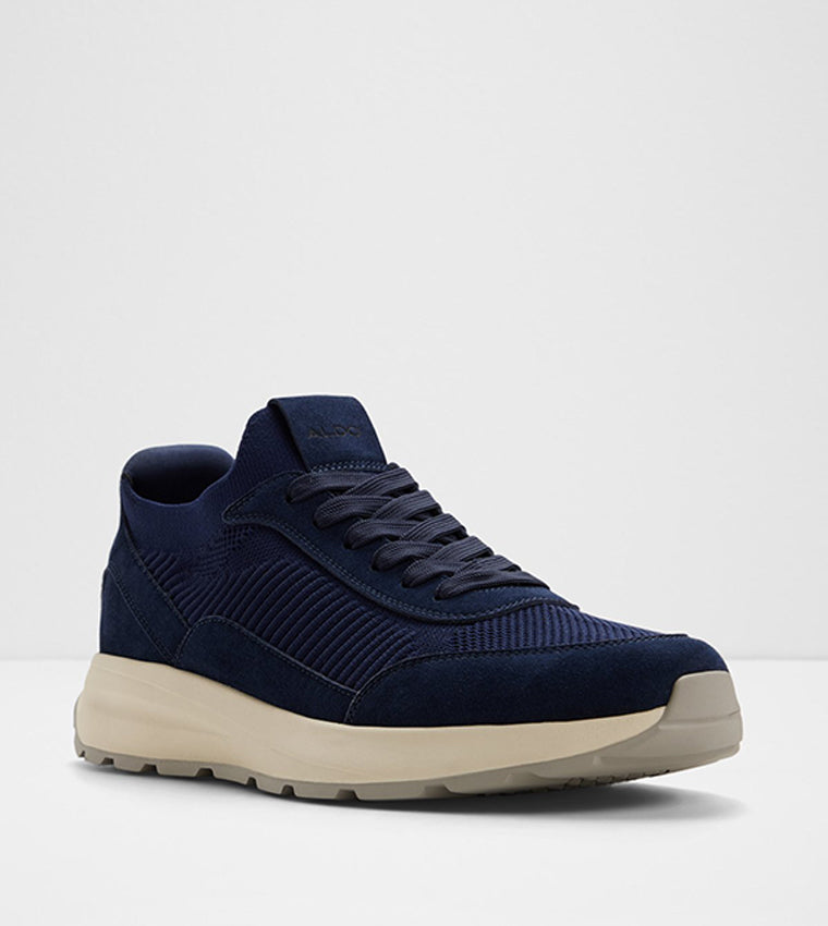 Aldo NICCO Textured Round Toe Lace Up Shoes Navy alt 3