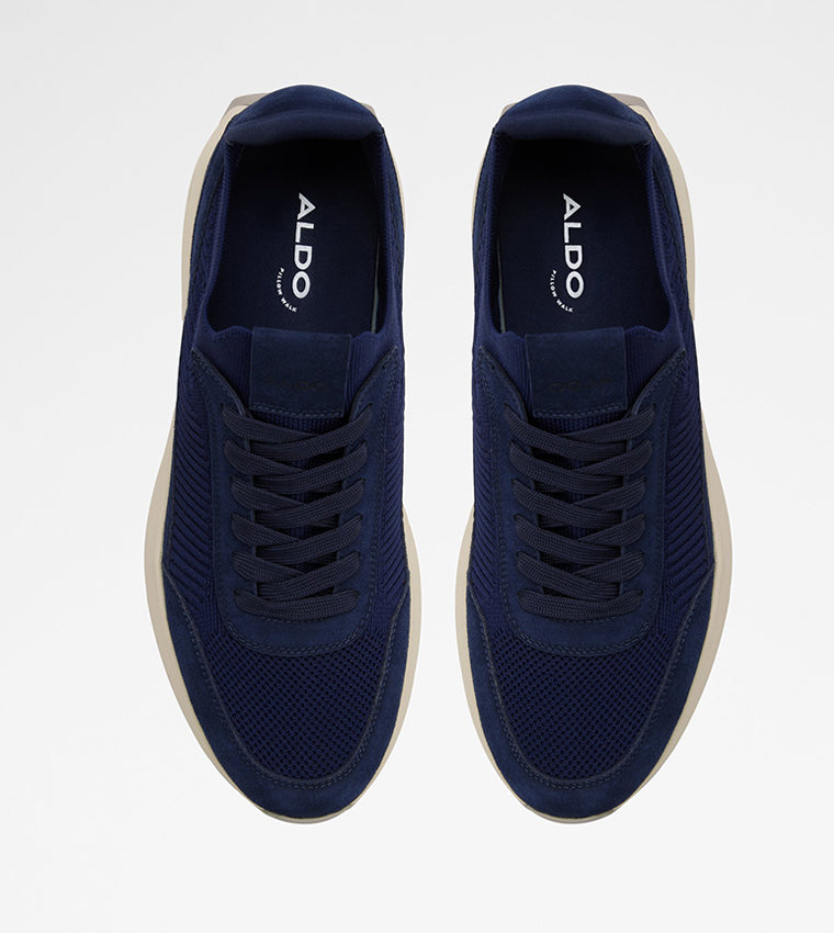 Aldo NICCO Textured Round Toe Lace Up Shoes Navy alt 5