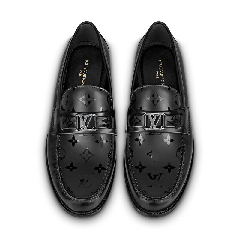 LV Major Loafer Black Printed