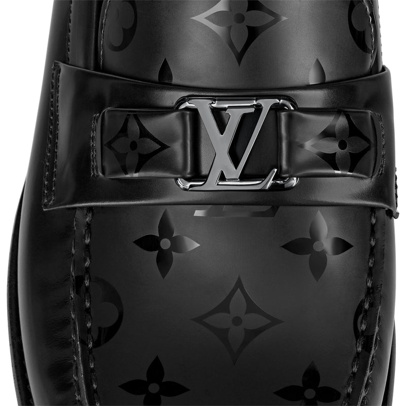 LV Major Loafer Black Printed