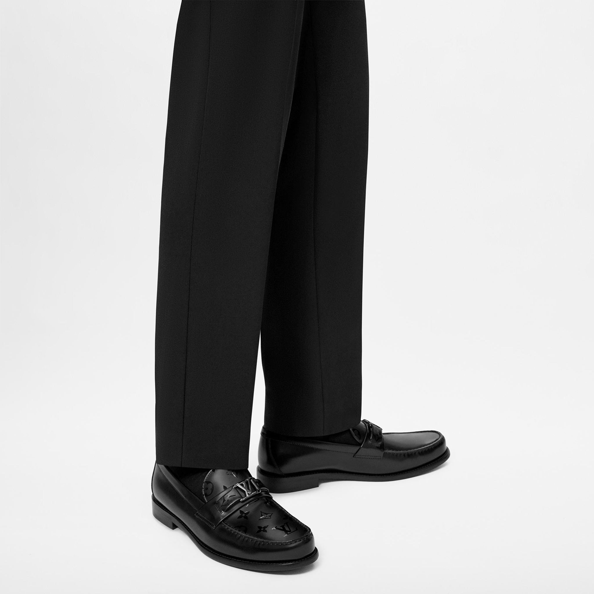 LV Major Loafer Black Printed - Jango Mall