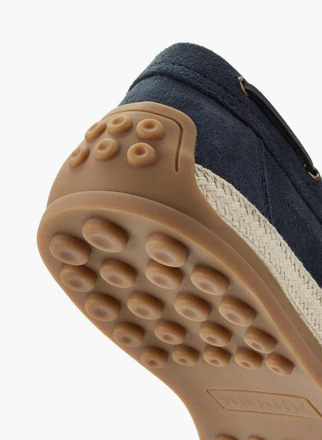 Peppermint Navy Men's Lace-Up Espadrille Boat Shoes