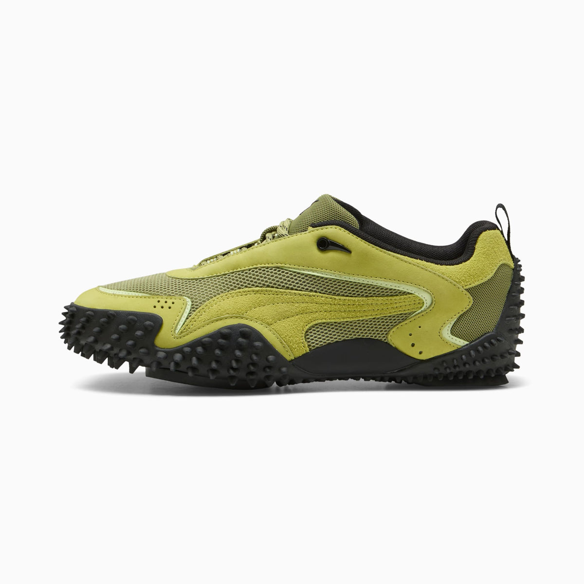 PUMA Mostro XC Mesh Kiwi Green Black sneakers side view