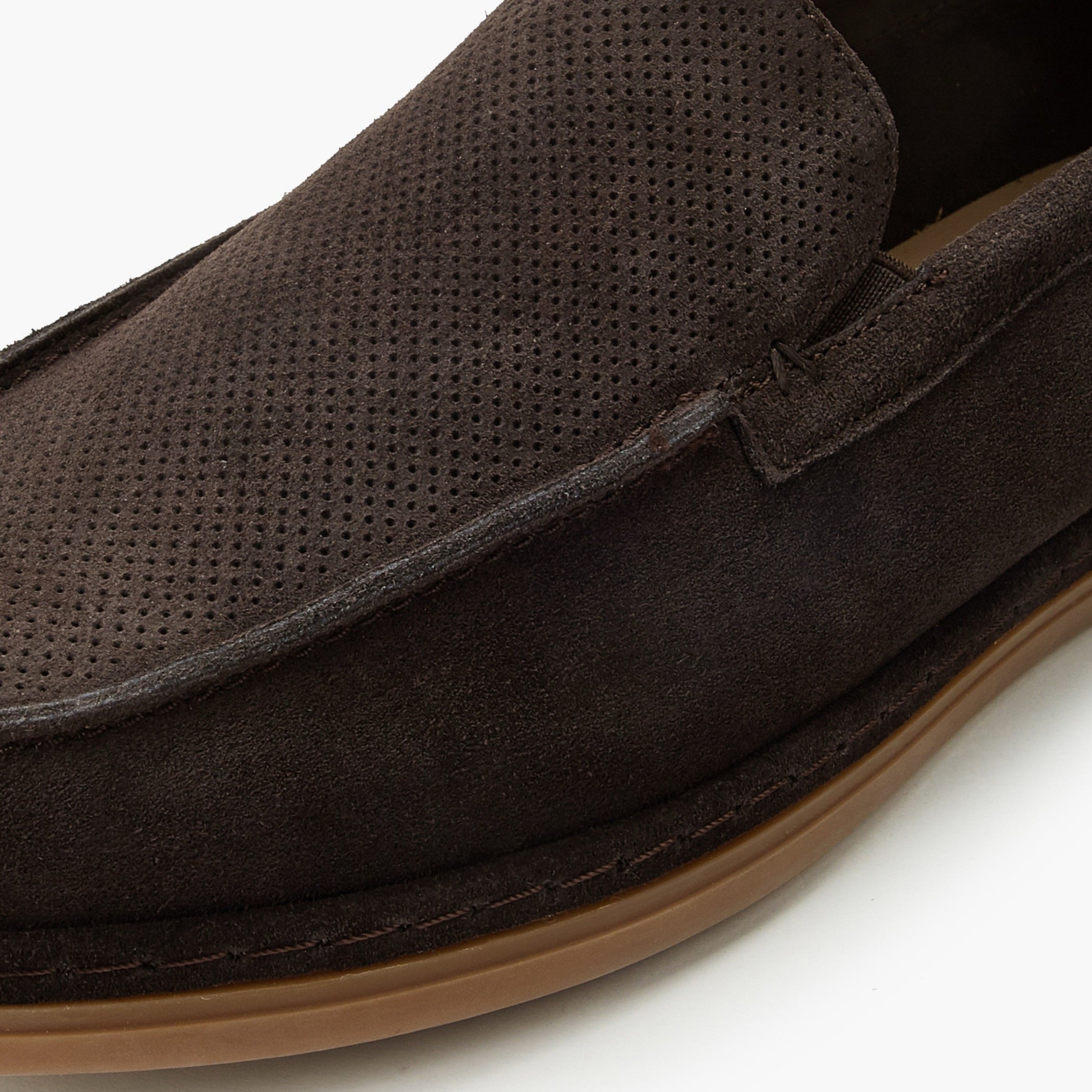 Renzo Ruganni Men Textured Slip-On Loafers Brown