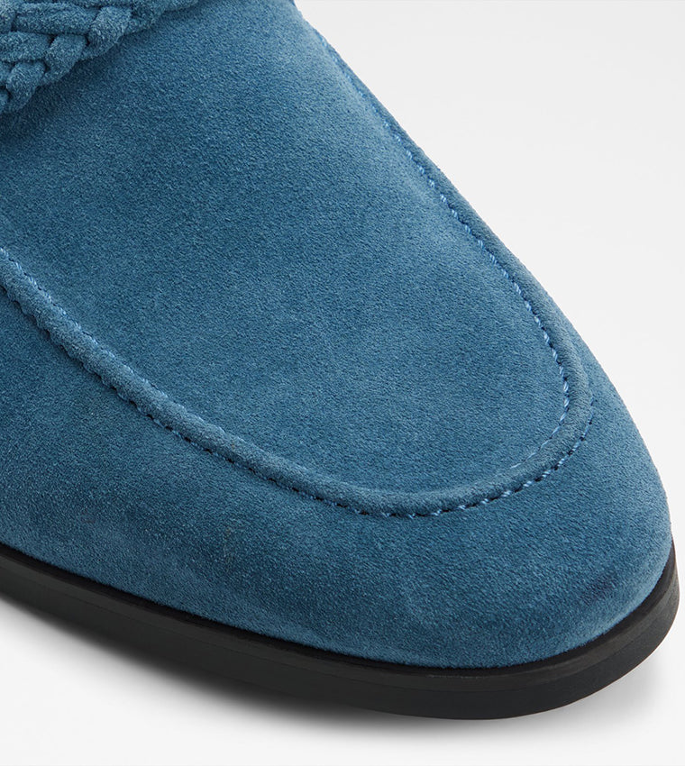 Aldo Ringo Braided Strap Loafers Blue - alt4