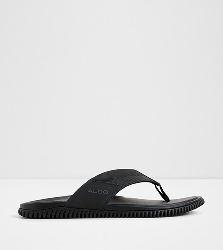 Aldo RIPTIDE Solid Open Toe Sandals - Black