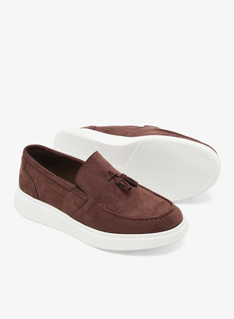 Robert Wood Casual Slip Ons Coffee Brown