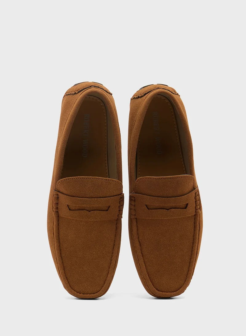 Robert Suede Casual Mocassin Brown