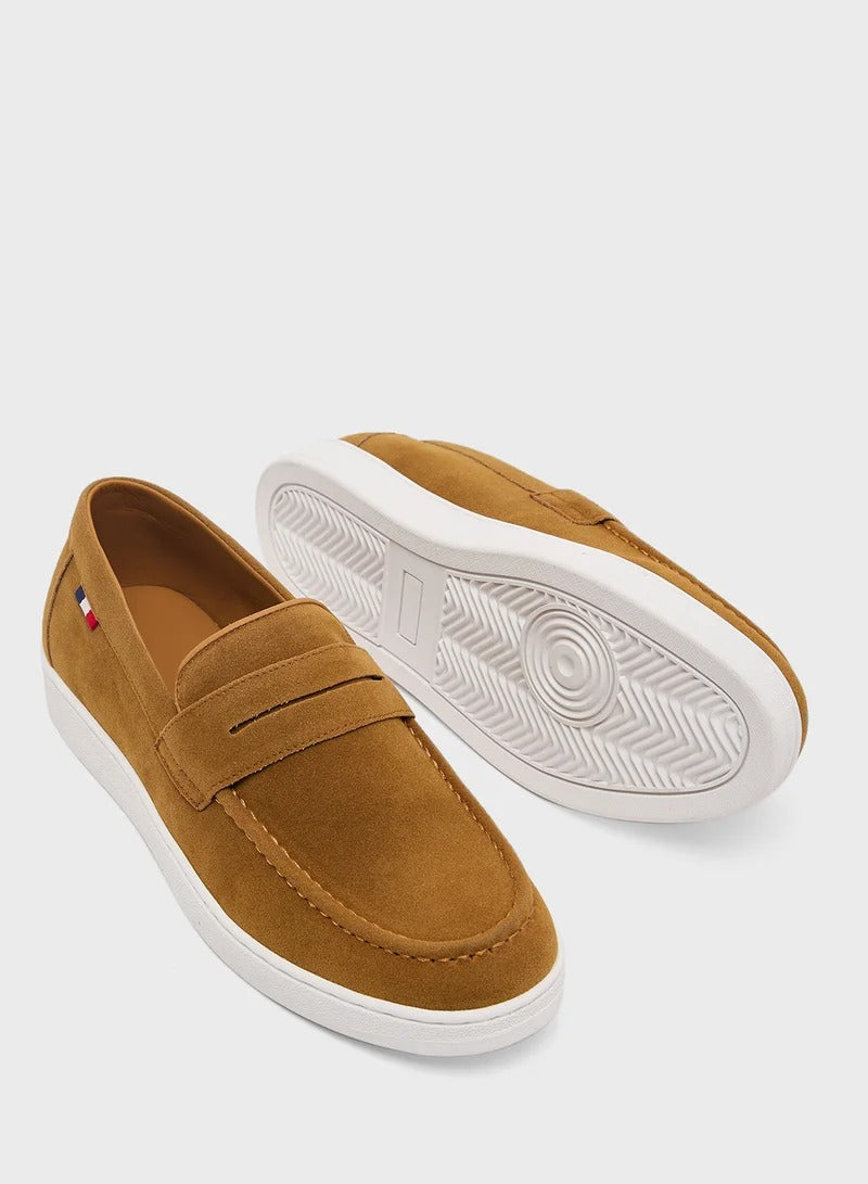 Robert Suede Casual Mocassin Almond