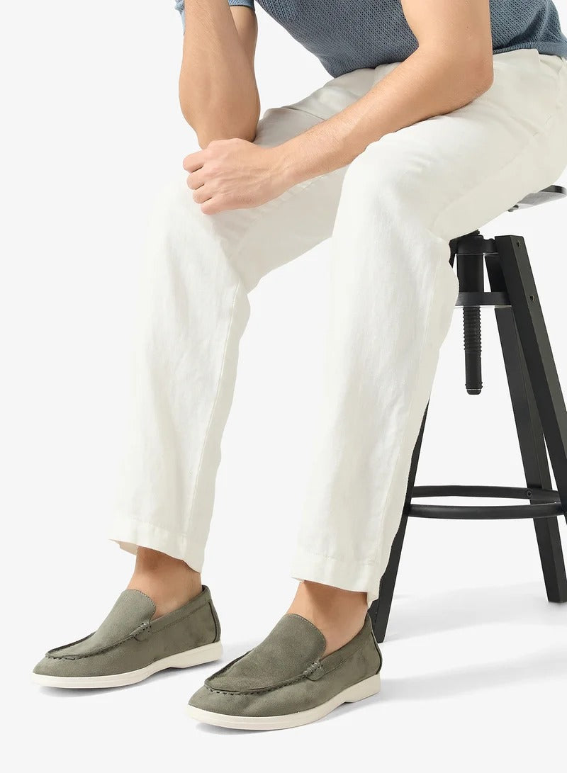 Robert Wood Casual Slip-Ons Green
