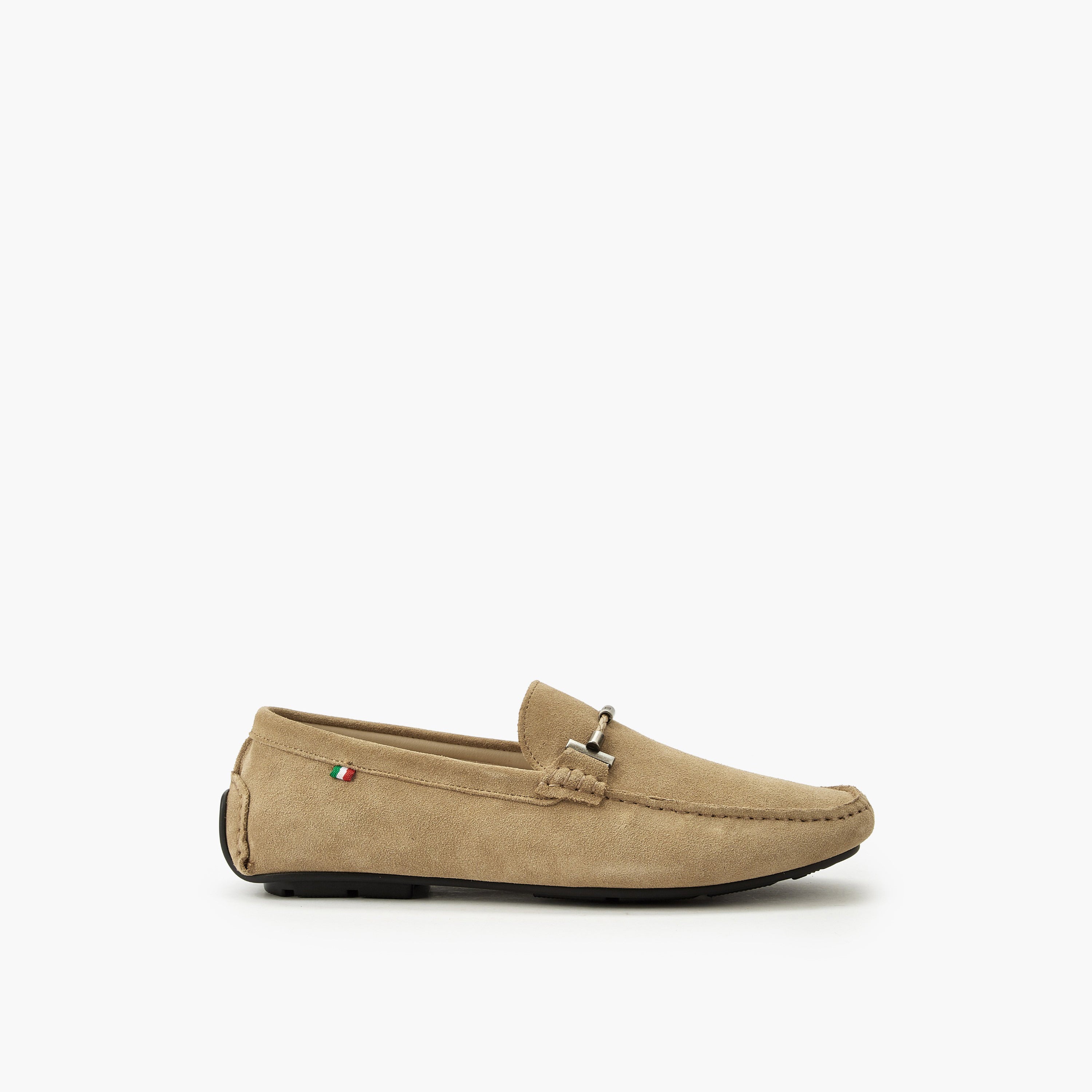 Renzo Ruganni Suede Leather Loafers Beige