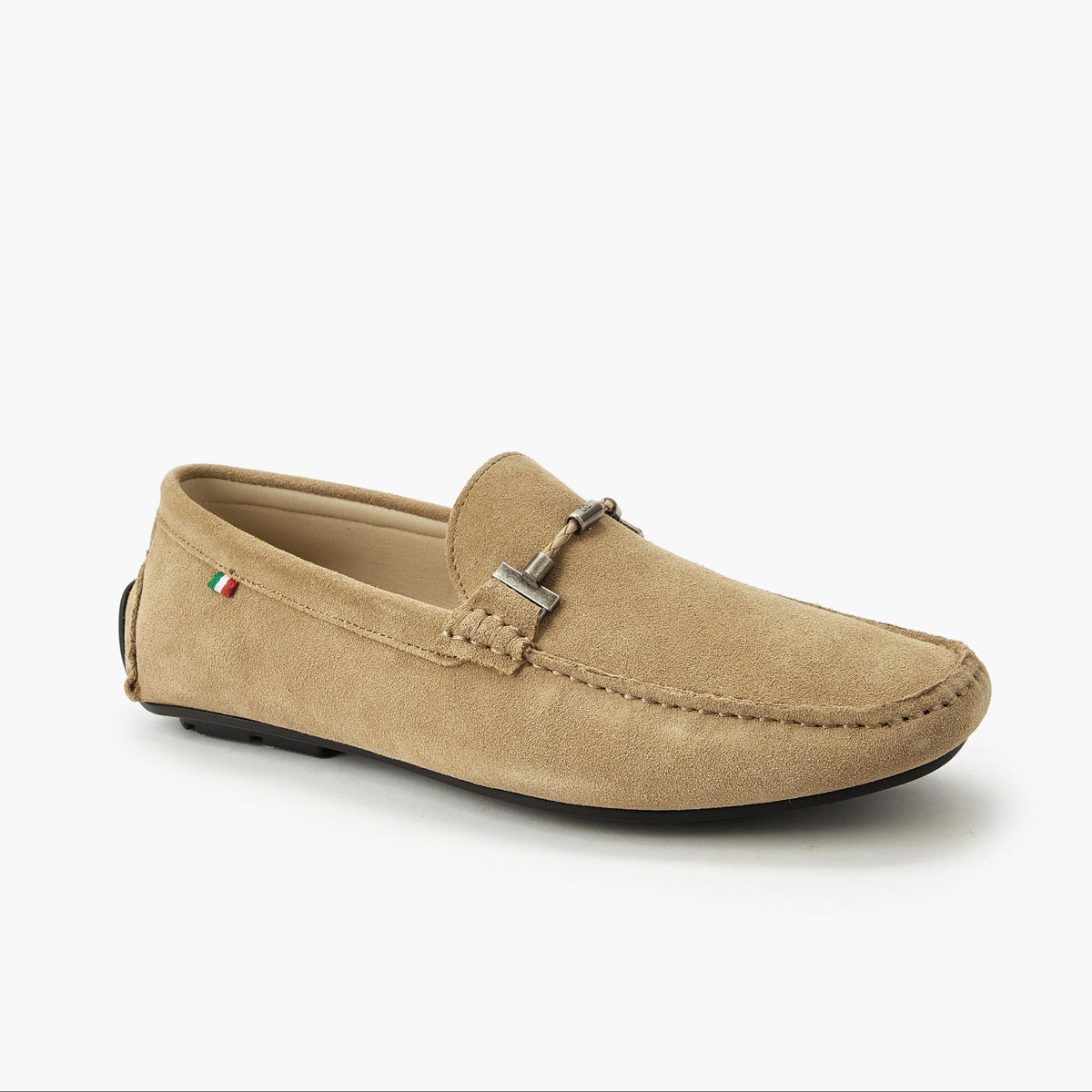 Renzo Ruganni Suede Leather Loafers Beige