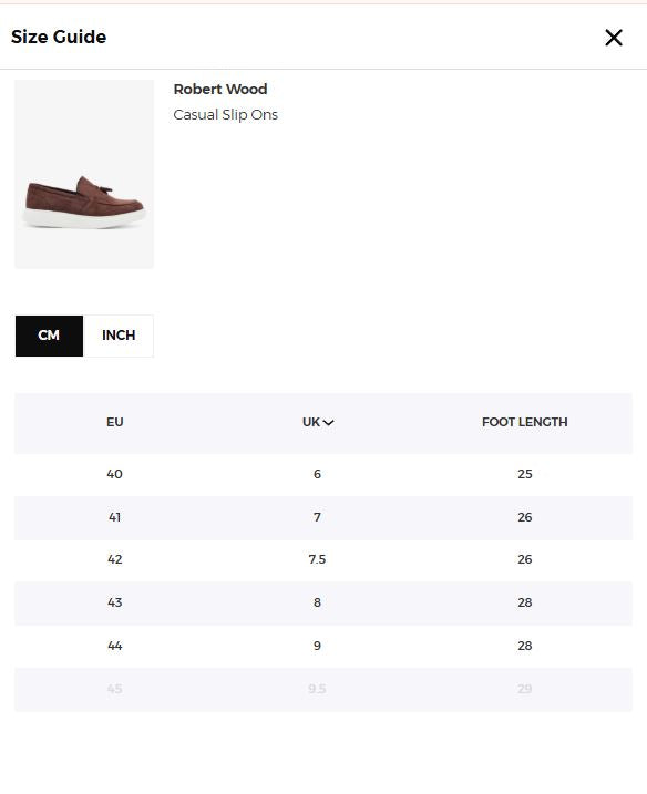 Robert Wood Casual Slip Ons Coffee Brown