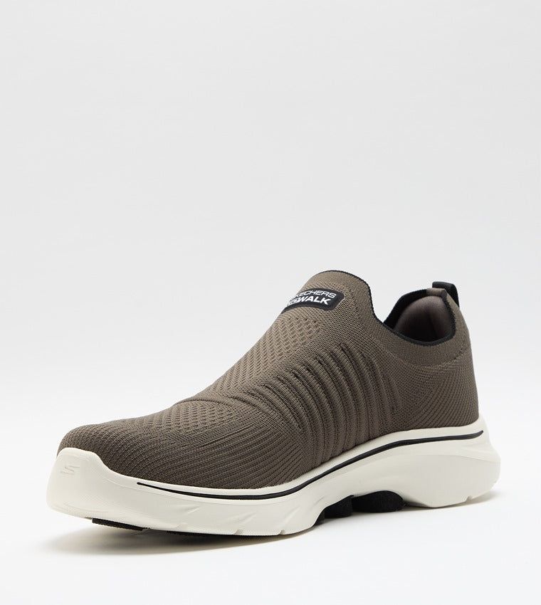 Skechers Go Walk Slip-on Shoes Olive Green - Jango Mall