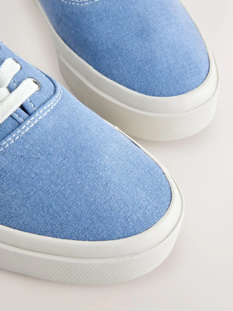 NEXT Canvas CVO Trainers Blue