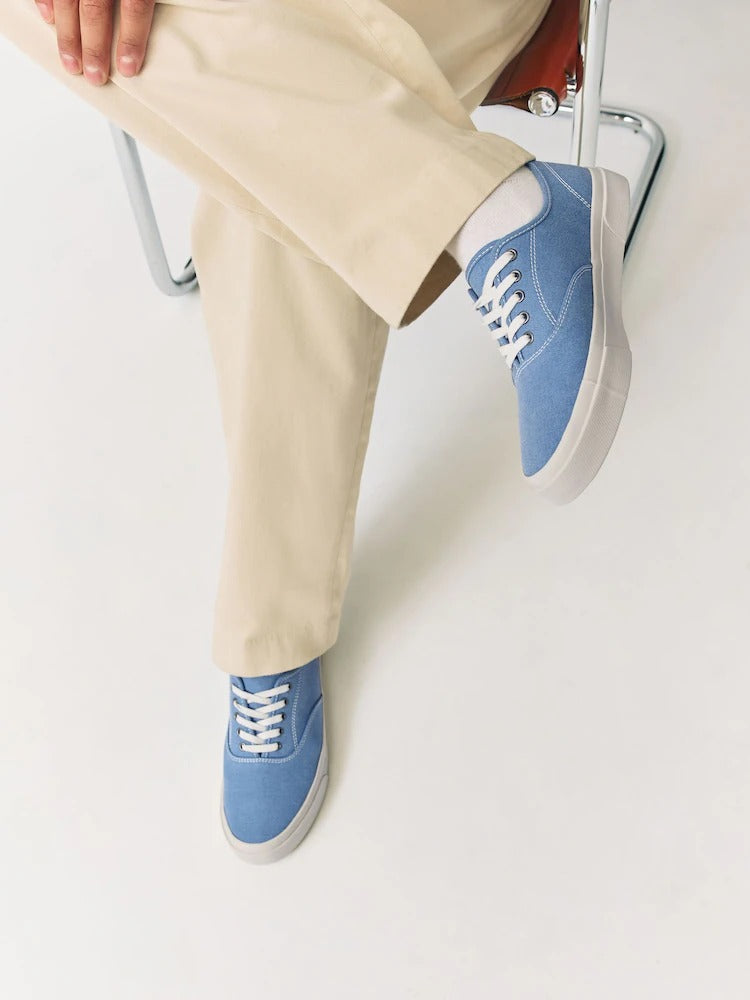 NEXT Canvas CVO Trainers Blue