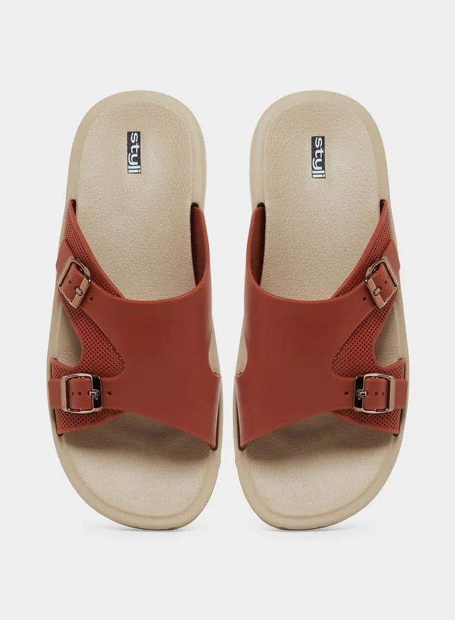 Styli Bucke Slide Sandal Red Men