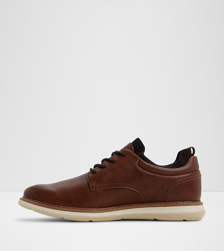 Aldo WYNDER Solid Lace-Up Shoes Brown alt 2