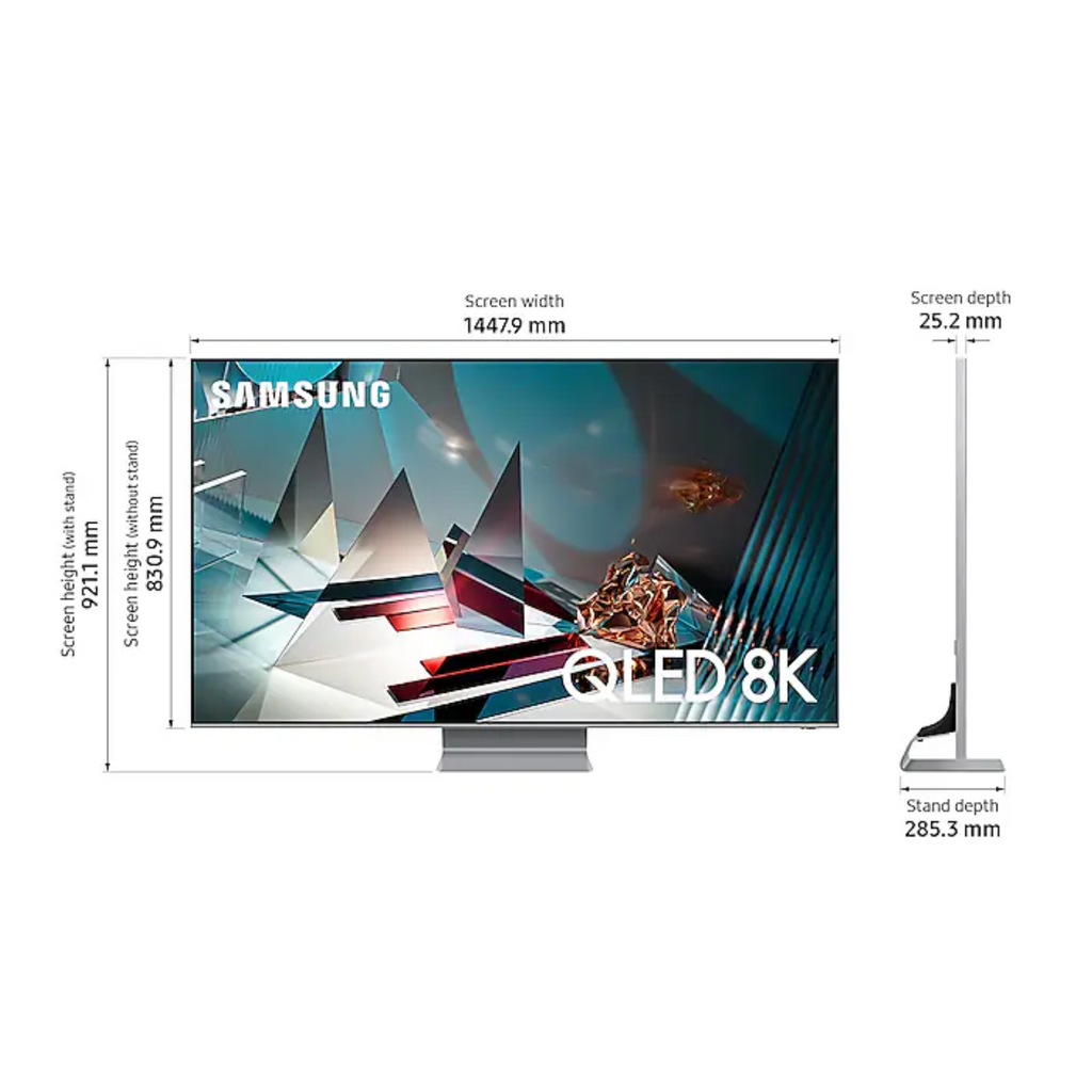 Samsung 65 QLED 8K Smart TV - Q800T Couleur Silver