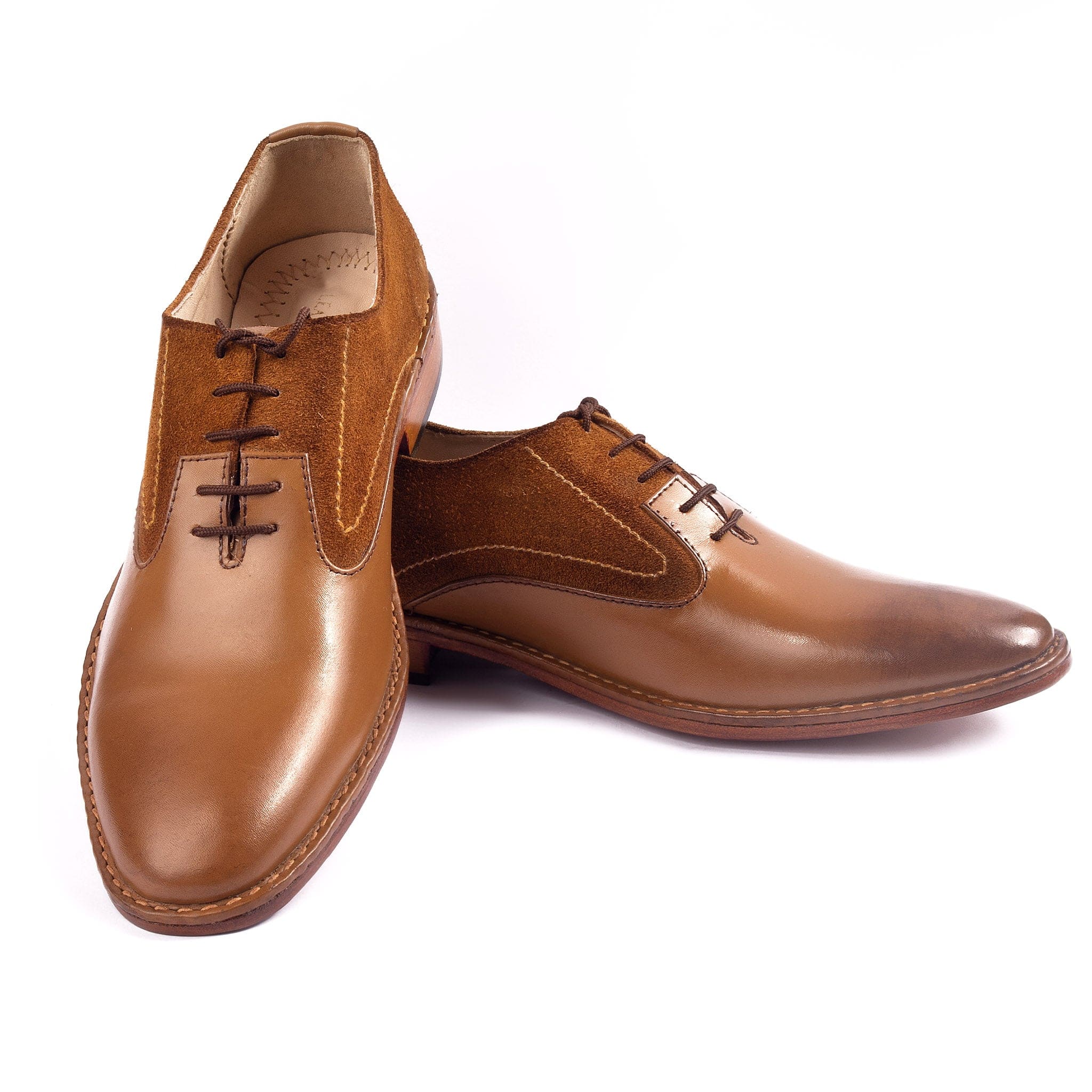 Plain Suede Formal Shoe Cherry - Jango Mall