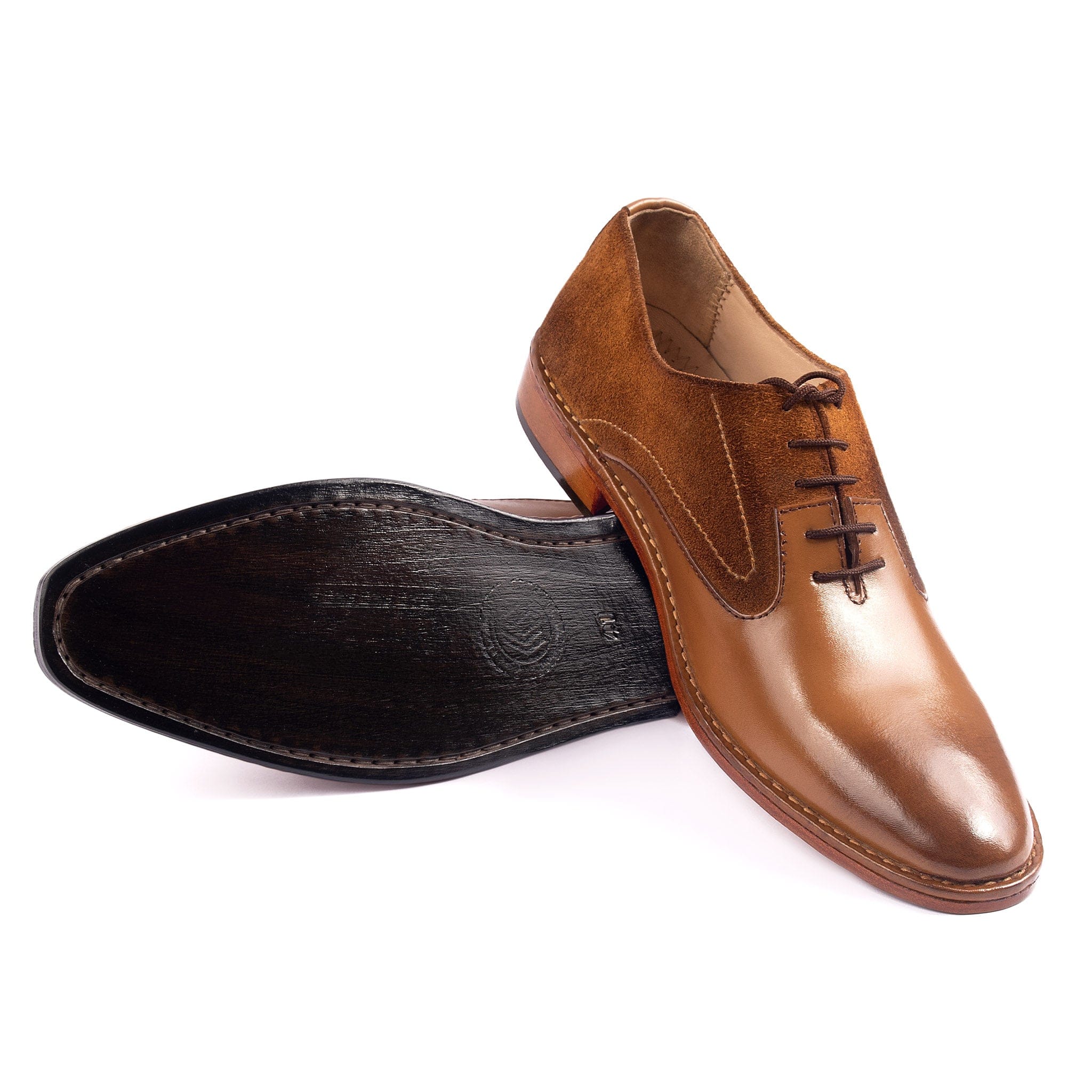 Plain Suede Formal Shoe Cherry - Jango Mall