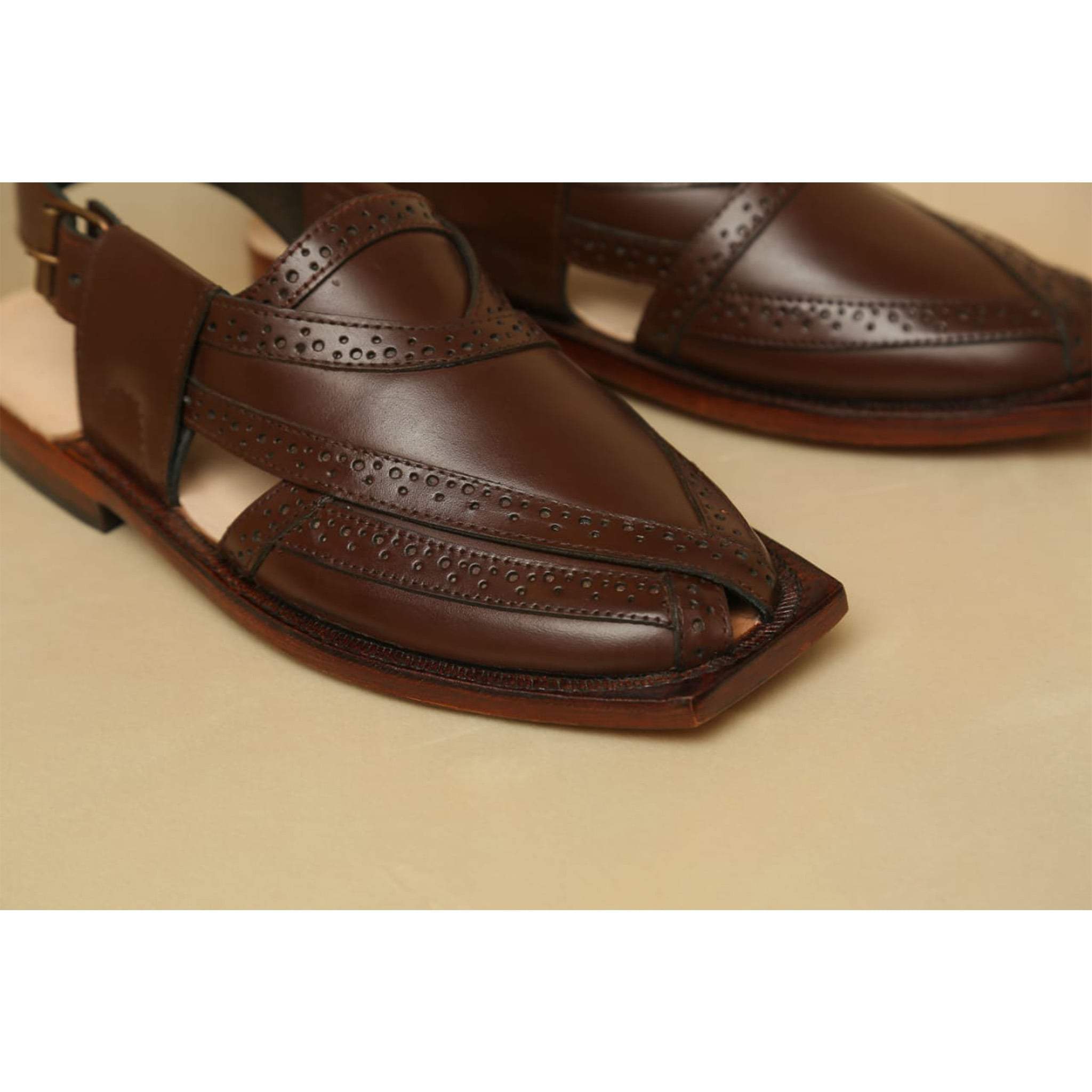 Handmade Leather Peshawari Chappal - Jango Mall